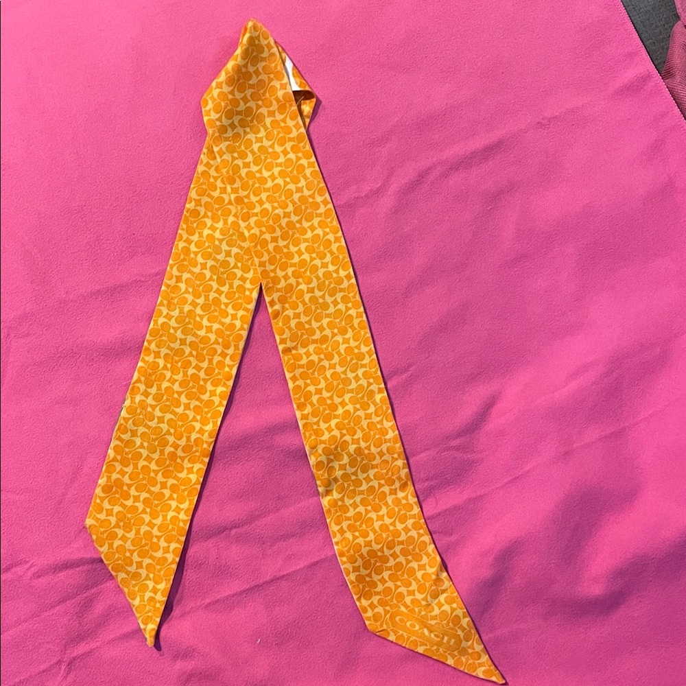Coach Reversible Polka
Dot Monogram Silk Twilly
Scarf - Picture 2 of 3
